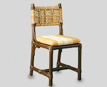 View Marine Chair without arms, with tie-ups & cushion