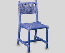 View Marine Chair Blue Color without arms & with tie-ups